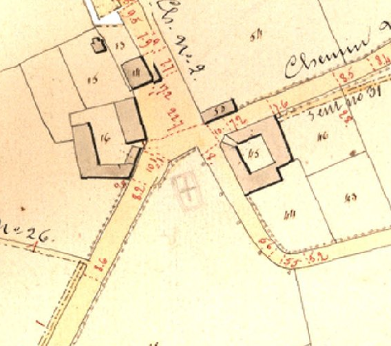 Binderveld plan Buurtwegen 1841